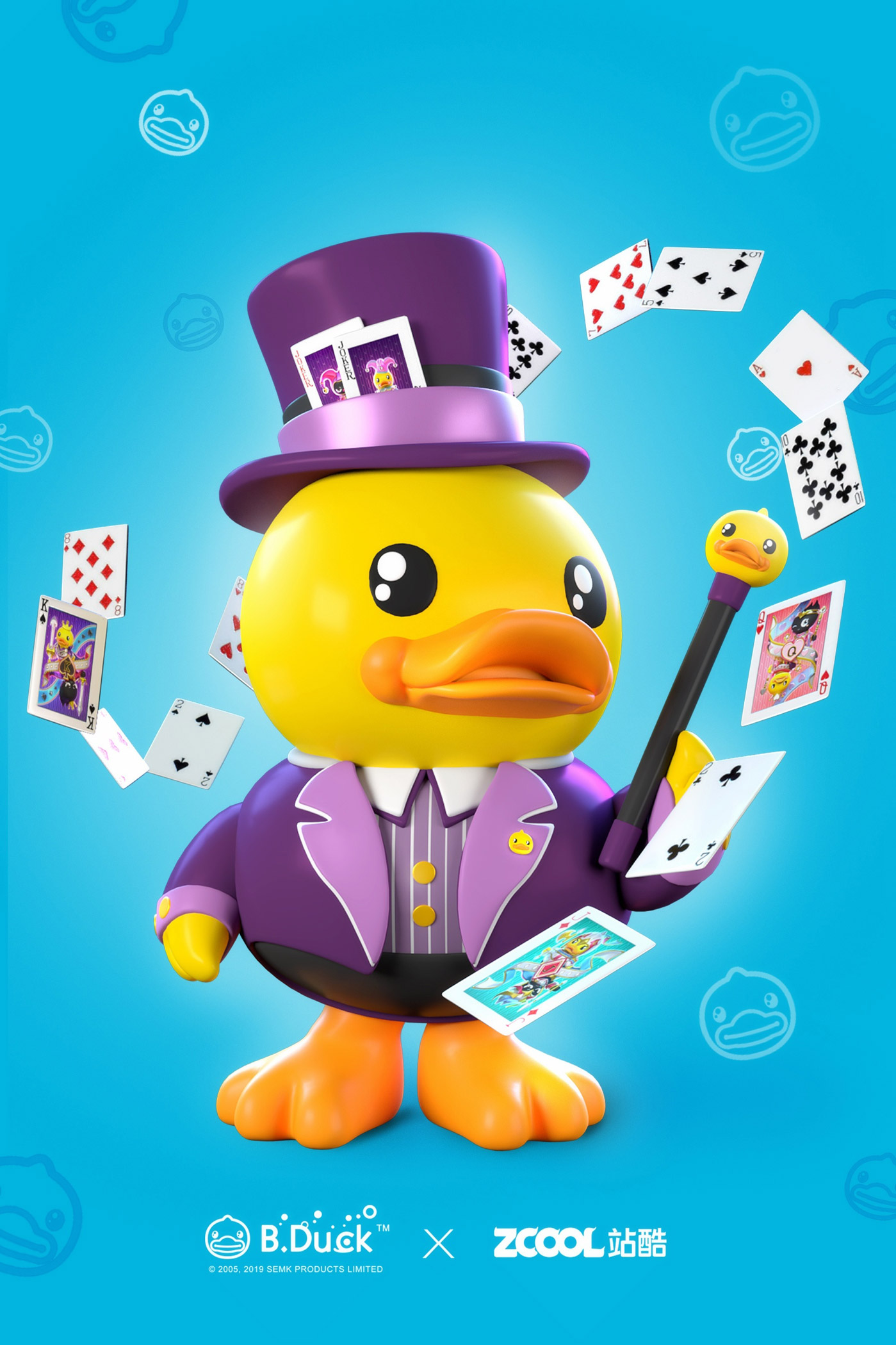 小黃鴨 &站酷IP形象聯(lián)名撲克牌設(shè)計16 小黃鴨 &站酷IP形象聯(lián)名撲克牌設(shè)計16